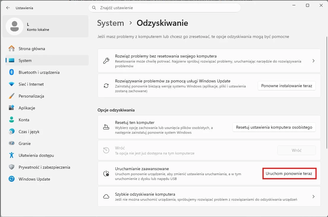 Windows 11 ma nową opcję reinstalacji po awarii – Cloud Rebuild. Wystarczy internet