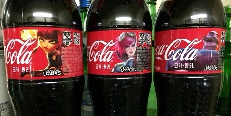 W Korei Południowej Coca Cola wypuściła specjalne butelki z League of Legends!