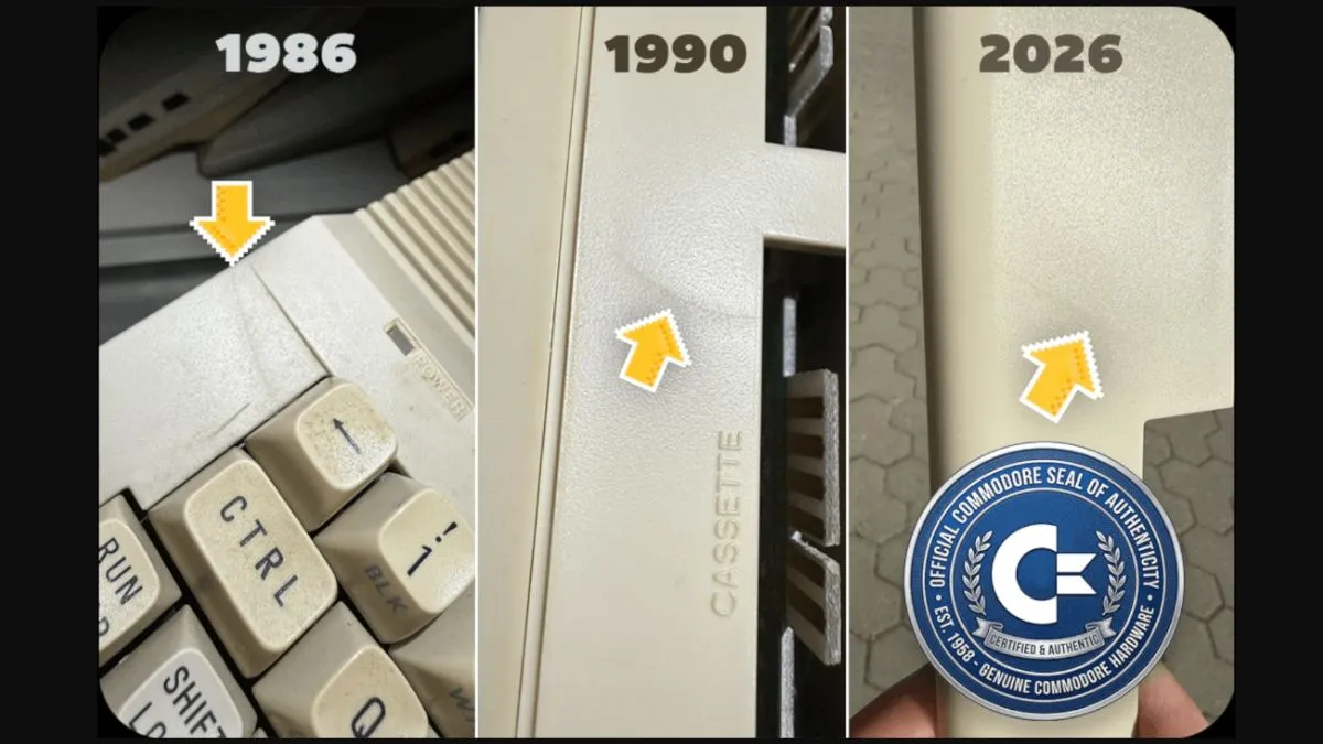 Cechy charakterystyczne Commodore 64C.