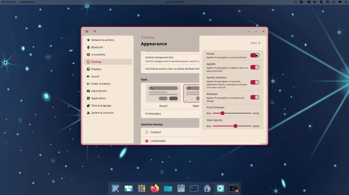 COSMIC 1.3 interfejs
