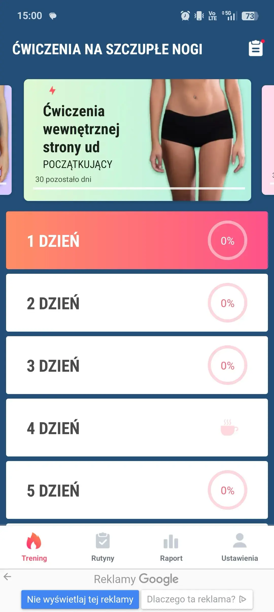 Ćwiczenia na Uda i Nogi
