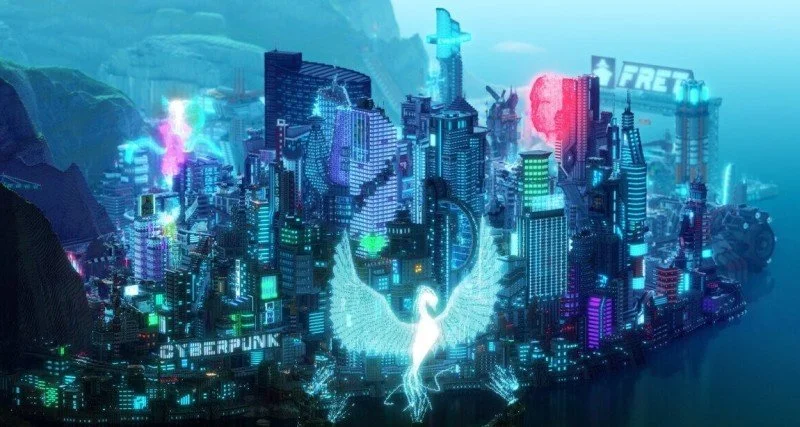 W Minecrafcie powstało niesamowite miasto rodem z Cyberpunka 2077 [wideo]