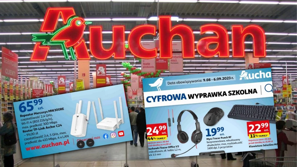 Cyfrowa wyprawka szkolna w Auchan. Tania elektronika