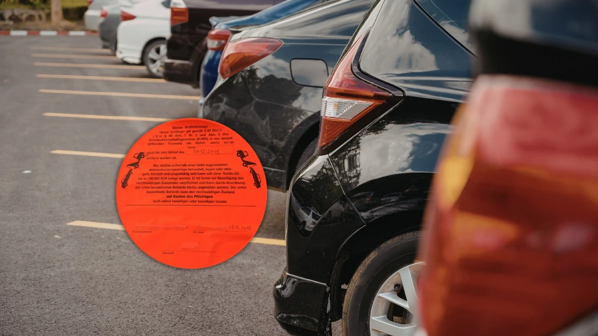 Znalazłeś taką naklejkę na aucie? Kary sięgają 421 tys. złotych