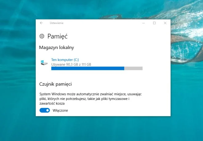 Jak automatycznie usuwać niepotrzebne pliki w Windows 10?