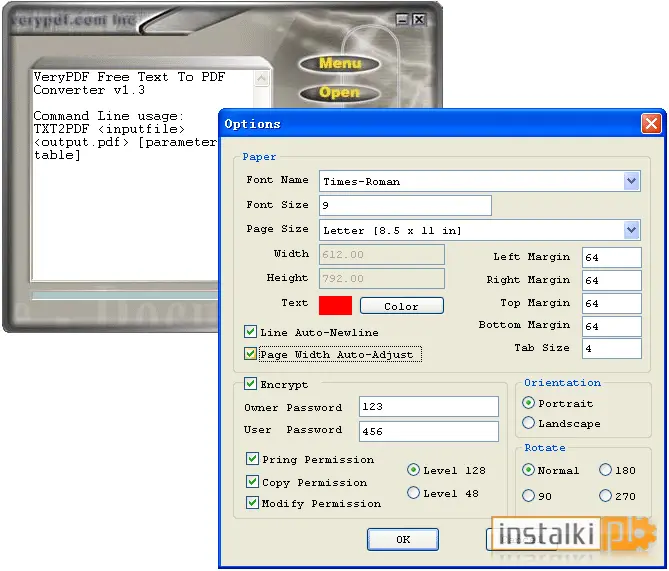 Okladka Free Text To PDF