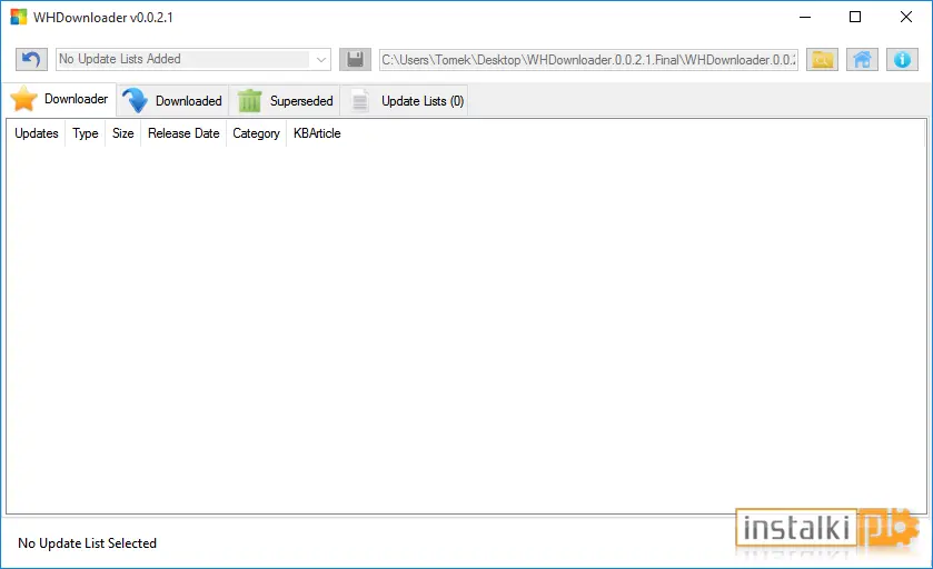 Okladka WHDownloader