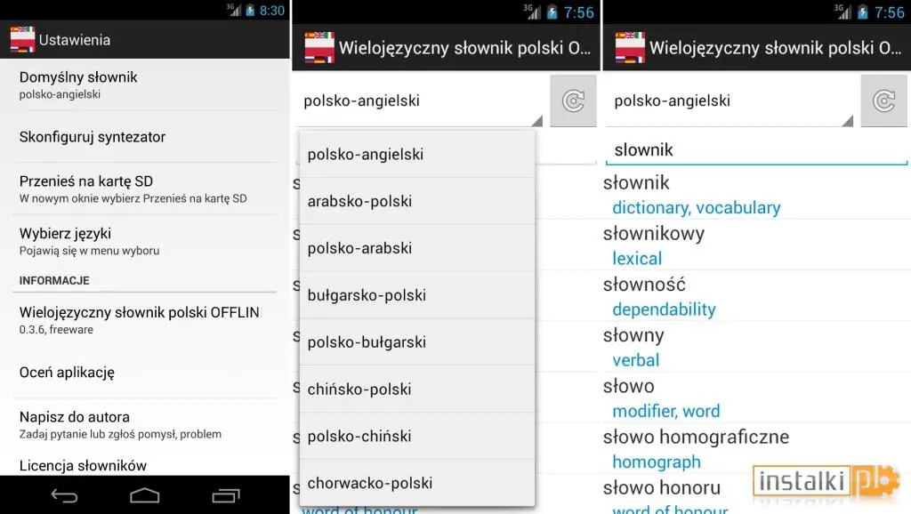 Wielojęzyczny słownik polski OFFLINE