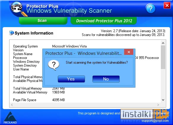 Okladka Protector Plus Windows Vulnerability Scanner