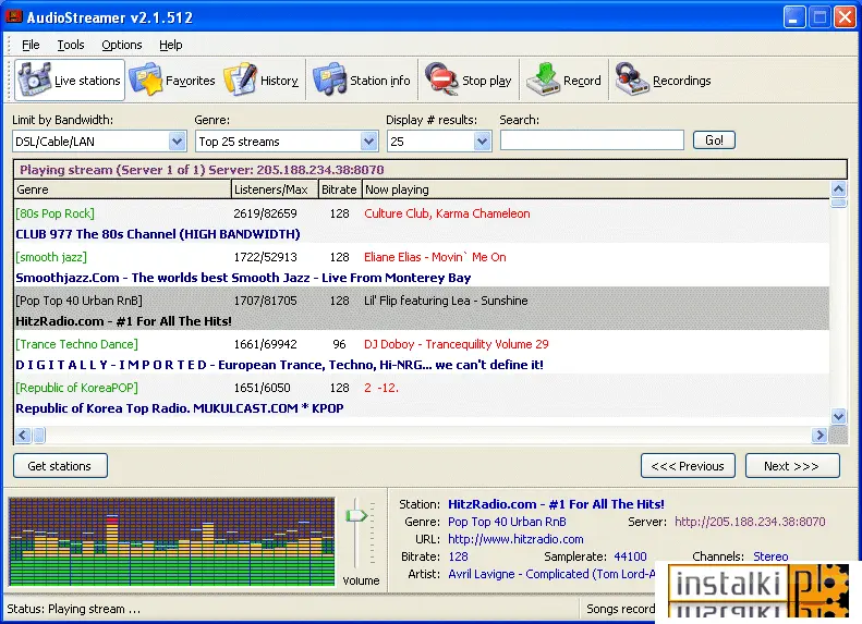 Okladka AudioStreamer