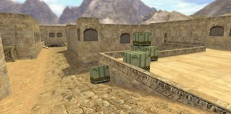 Mapa de_dust2 odtworzona w rzeczywistości