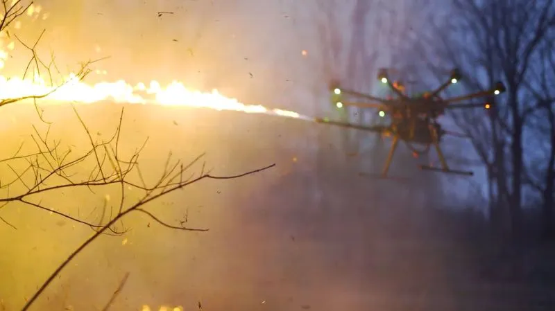 Dron z miotaczem ognia – wkrótce będzie mógł go posiadać każdy z was [Wideo]