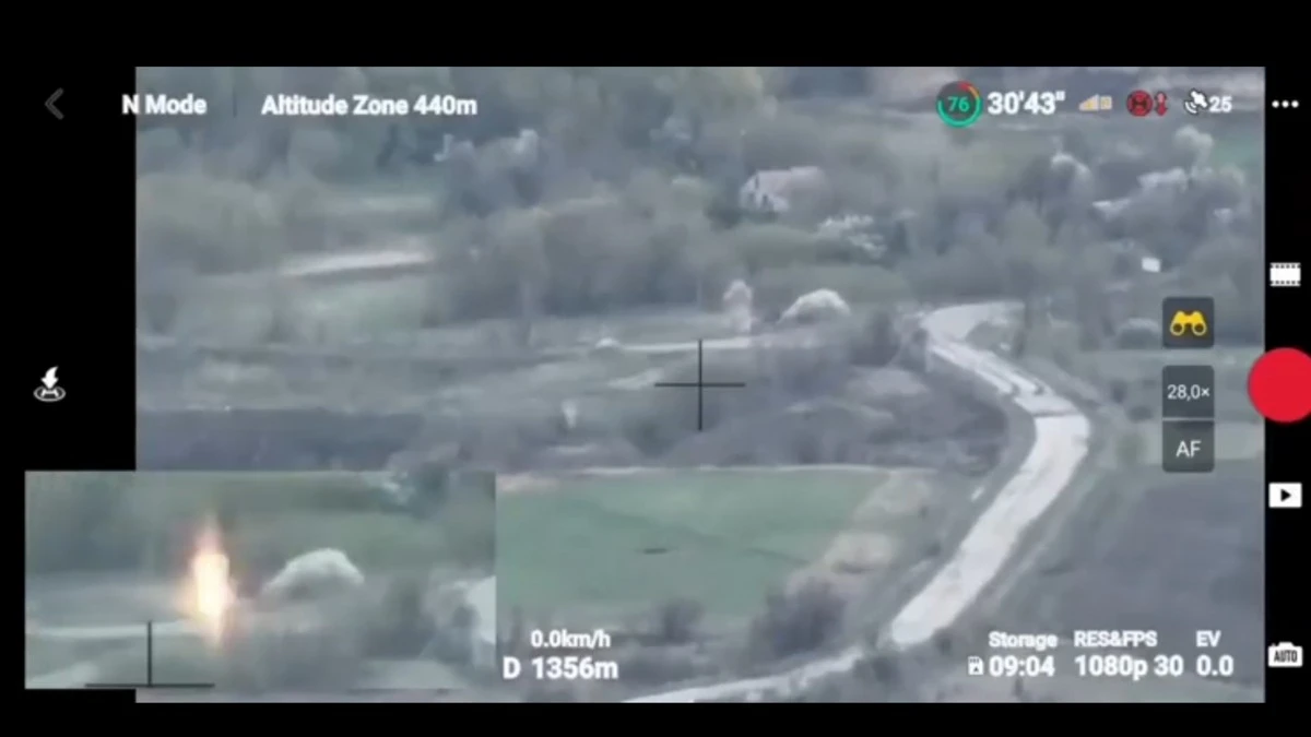 Ukraina pokazała pierwsze nagranie z dronem kamikadze w akcji