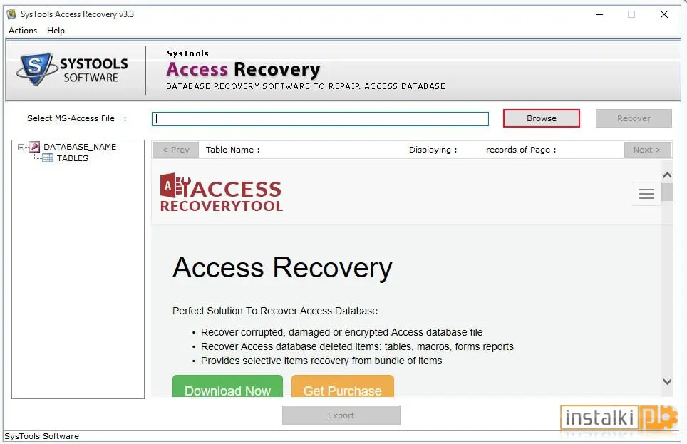 Okladka SysTools Access Recovery v5
