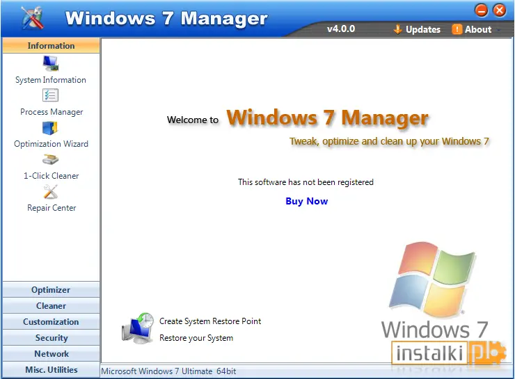 Windows 7 Manager