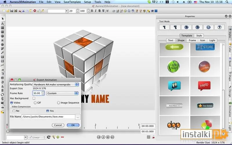 Okladka Aurora 3D Animation Maker