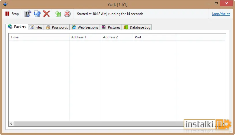 Okladka York Network Traffic Trace