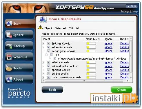 XoftSpySE Anti-Spyware