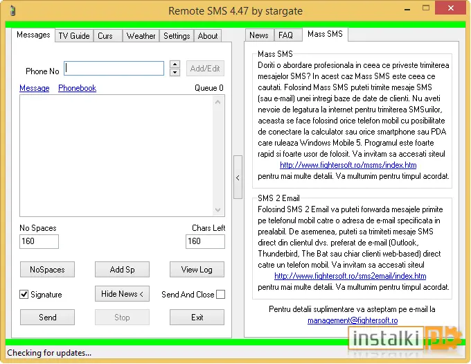Okladka Remote SMS