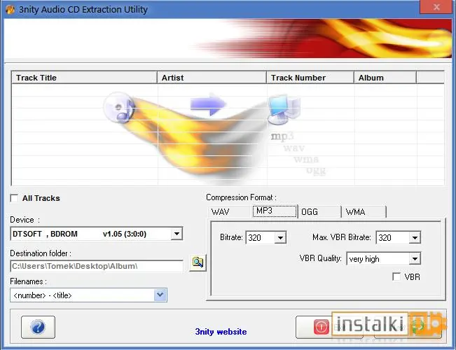 3nity Audio CD Extractor