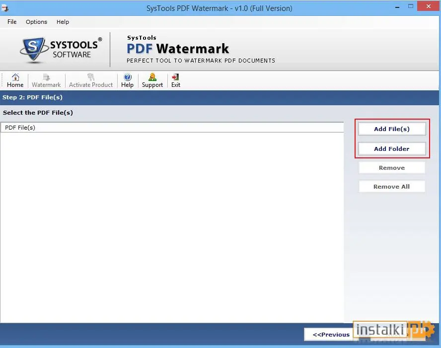 Okladka SysTools PDF Watermark Creator v5