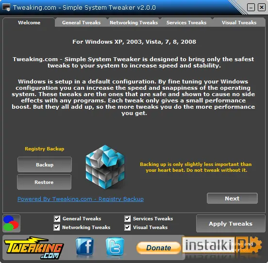 Okladka Simple System Tweaker