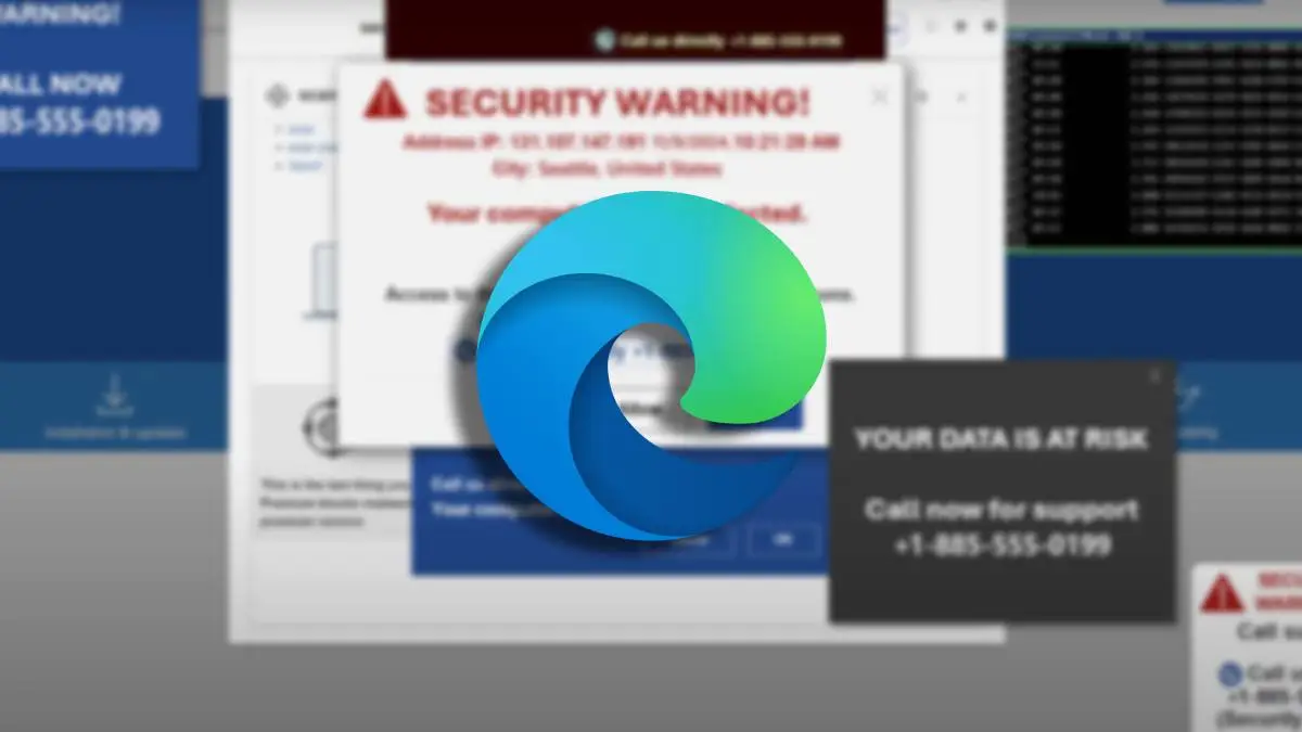 Edge ochroni przed przerażającym scamem. Oto koniec scareware