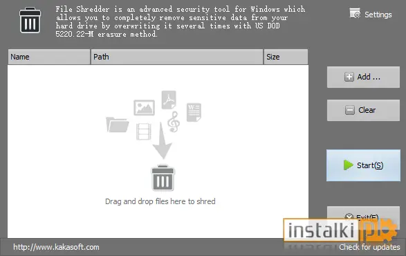 Okladka Free File Shredder