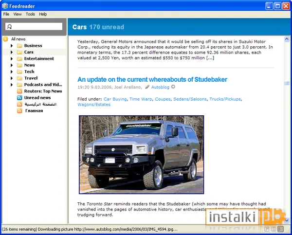 Okladka FeedReader