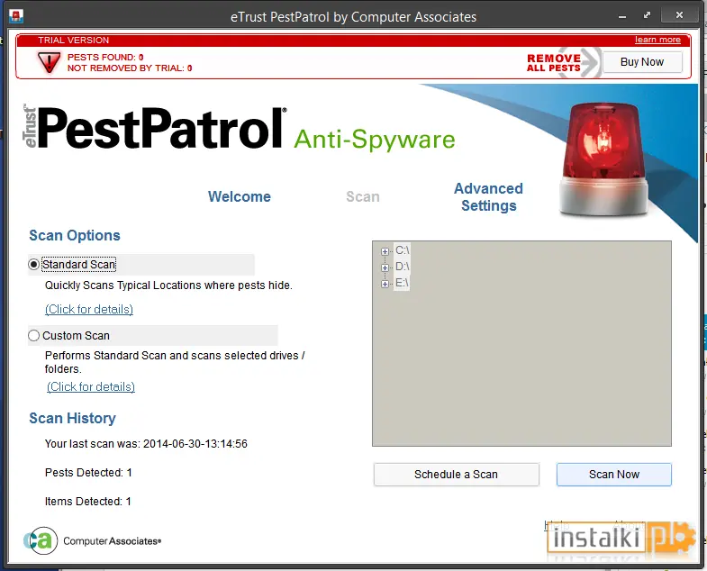 Okladka eTrust PestPatrol Anti-Spyware