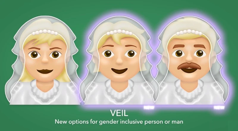 Mężczyzna w sukni ślubnej. Tak, to nowe Emoji