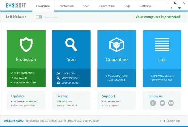 Emsisoft Anti-Malware z lepszą ochroną przed wirusami szyfrującymi