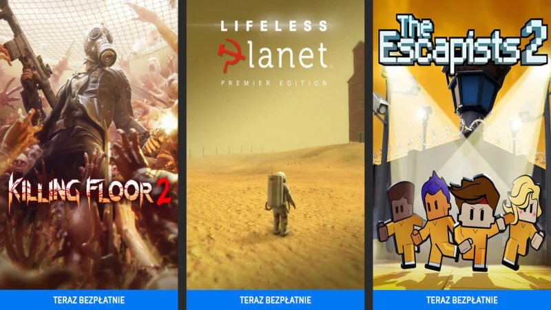 Killing Floor 2, Lifeless Planet i The Escapists 2 za darmo w Epic Games Store
