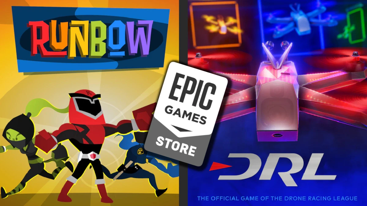 Imprezowy platformer Runbow i symulator wyścigów dronami za darmo w Epic Games