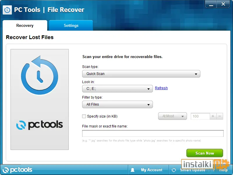 Okladka PC Tools File Recover