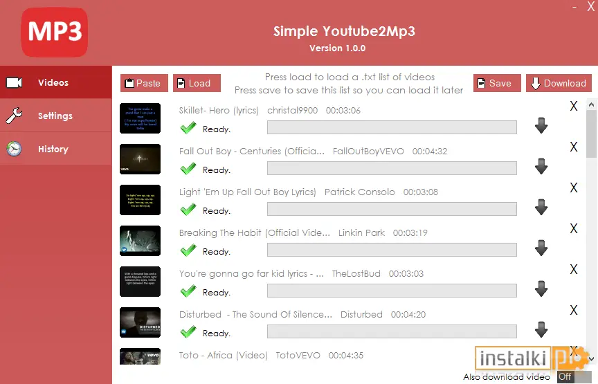 Okladka Simple Youtube2Mp3