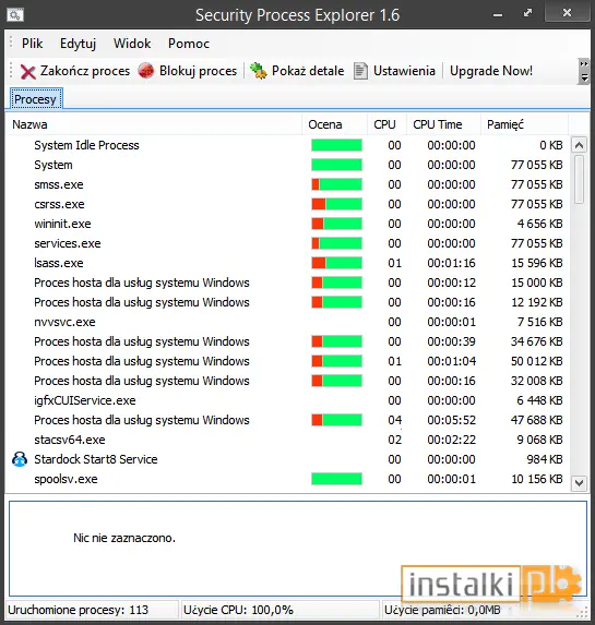Okladka Security Process Explorer