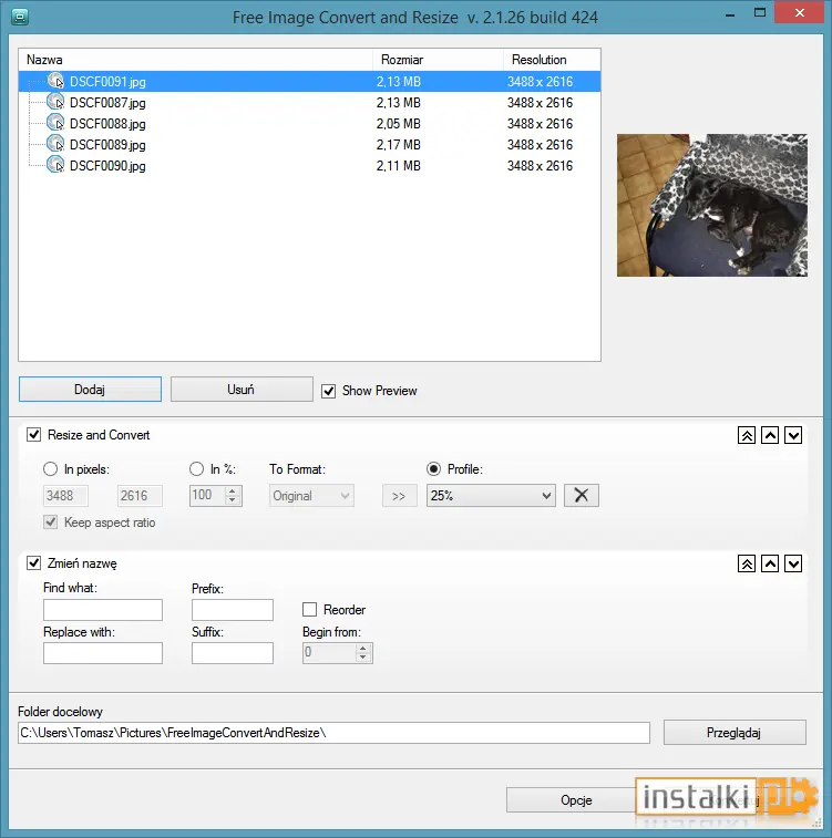 Okladka Free Image Convert and Resize