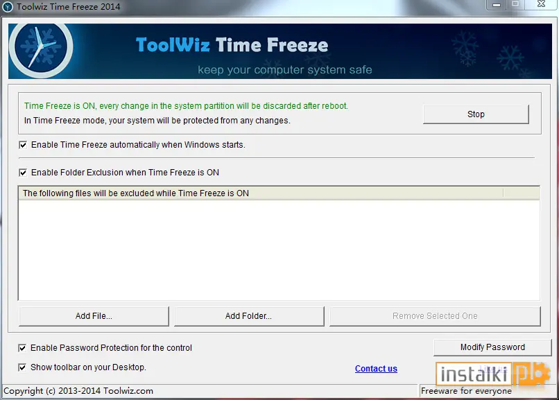 Okladka Toolwiz Time Freeze 2017