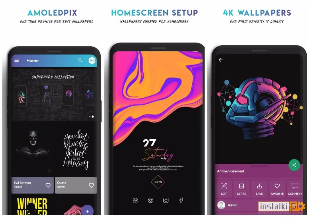 AmoledPix 4K Amoled & Black Wallpapers 1.7 Personalizacja