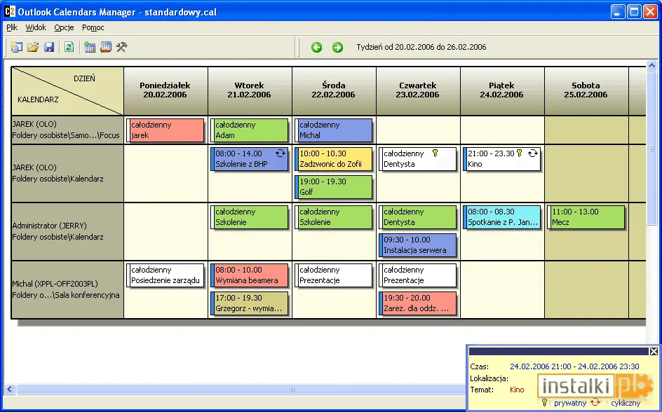 Okladka C2 Outlook Calendars Manager