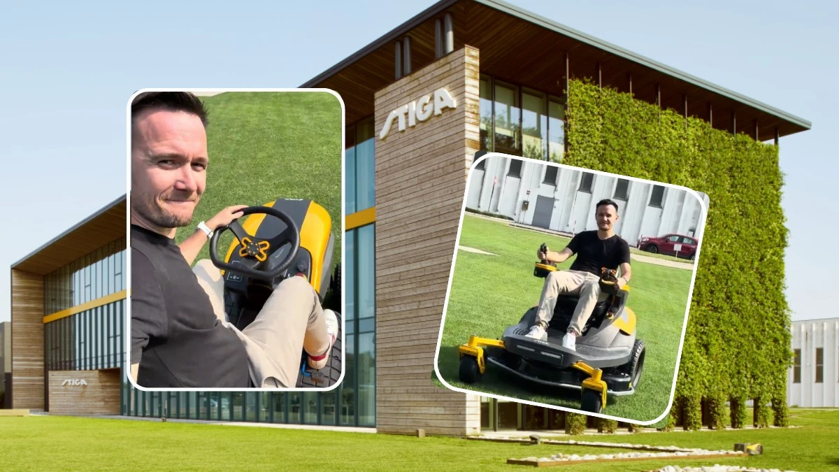W fabryce Stiga ścigałem się na traktorku ogrodowym. Niczego nie żałuję