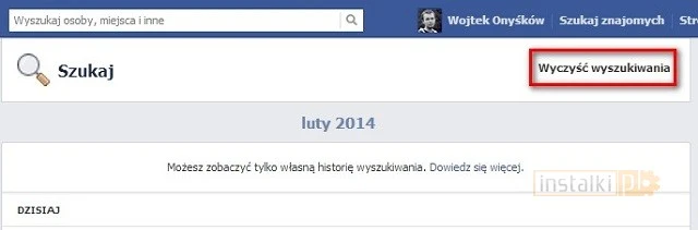 facebook historia wyszukiwania 4