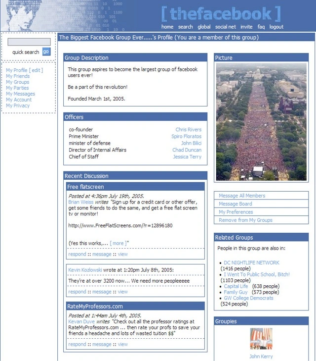 facebook stary wyglad