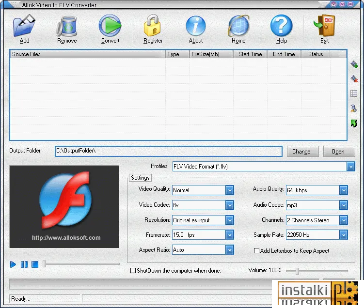 Allok Video to FLV Converter