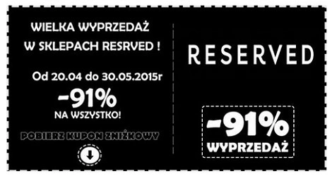 Kupon rabatowy Reserved? To kolejny przekręt na Facebooku