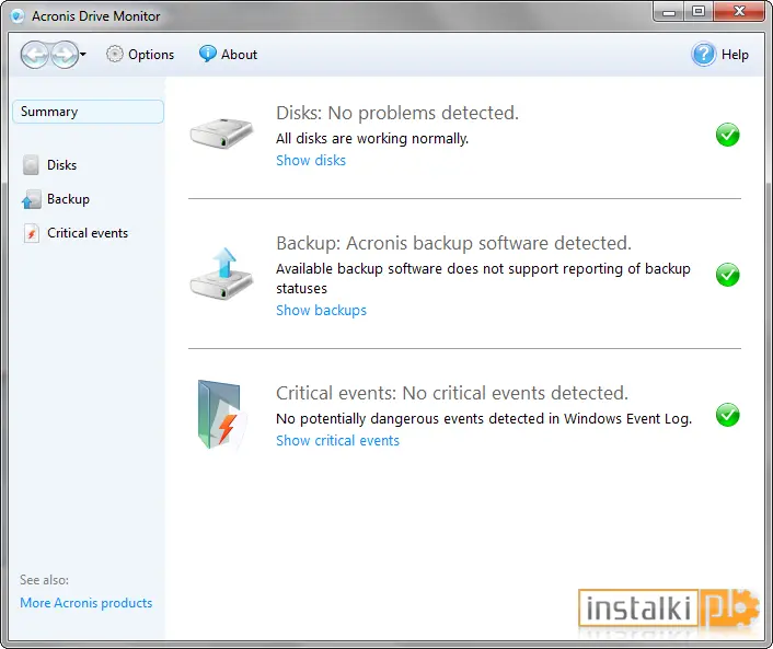 Okladka Acronis Drive Monitor 1.0 Build