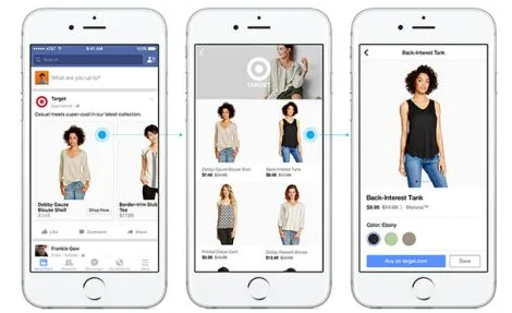 Mobilna aplikacja Facebook z nową funkcją bezpośrednich zakupów w ulubionych sklepach