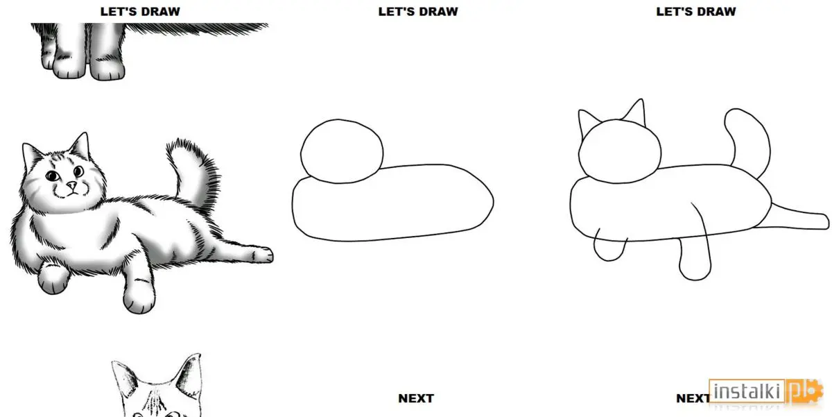 How to draw a Happy cat