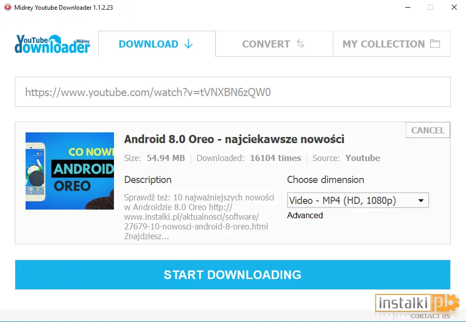 Okladka Midrey YouTube Downloader
